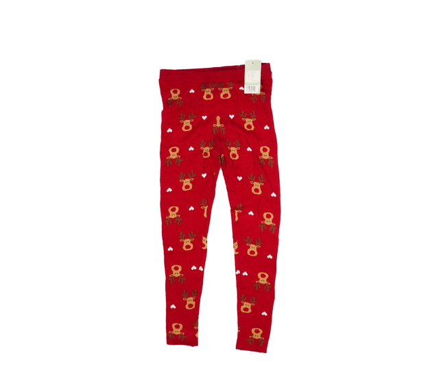 Nové červené teplejší vánoční legíny 