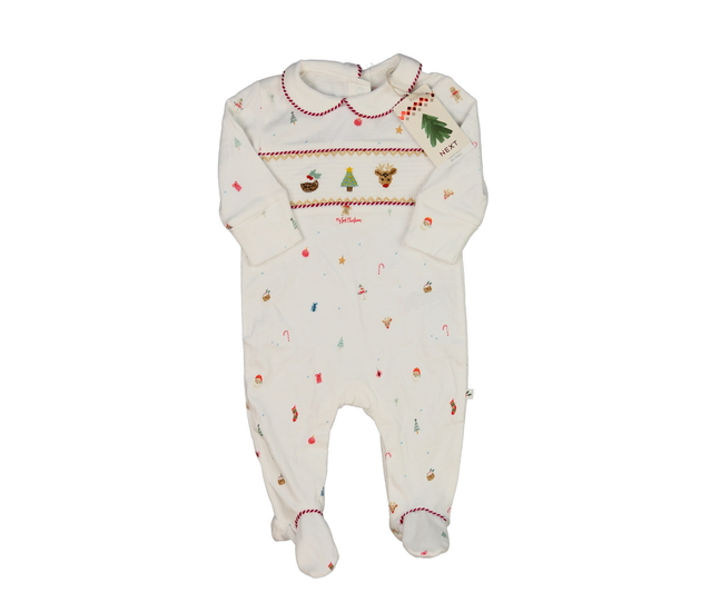 Nový bílý vánoční overal Next
