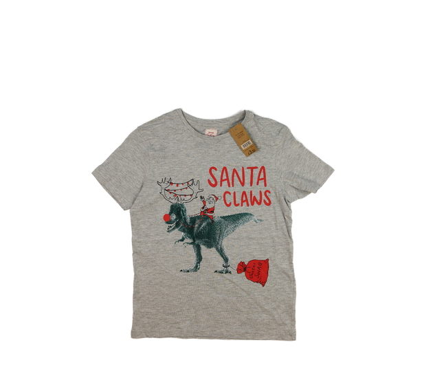 Nové šedé vtipné vánoční triko George