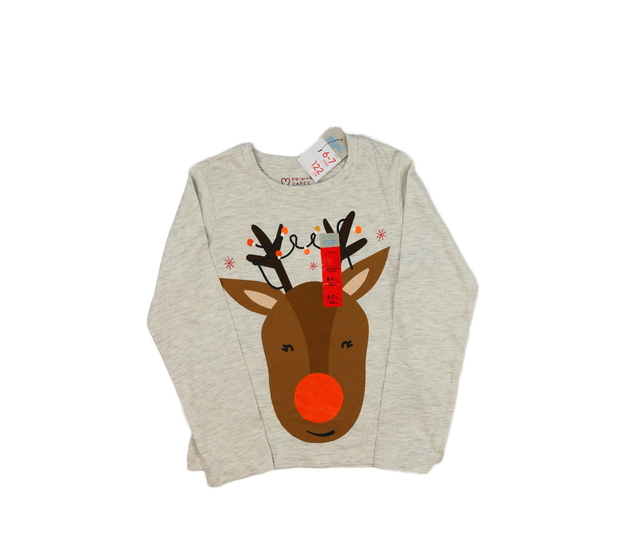 Nové šedé vánoční triko Primark 