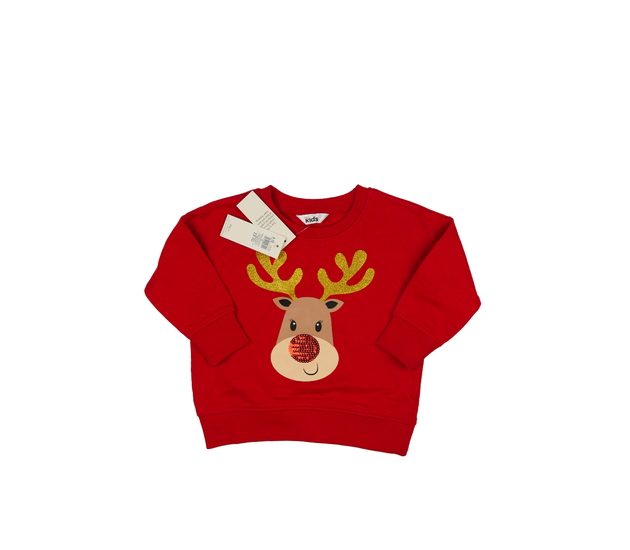 Nová červená vánoční mikina M&Co