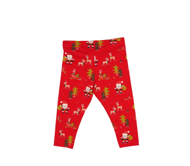 Červené vánoční legíny F&F