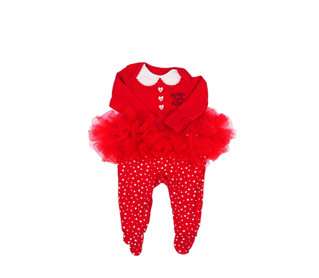 Červený vánoční overal Nutmeg