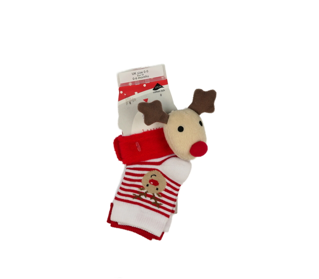 Nové vánoční ponožky 2 páry Mothercare