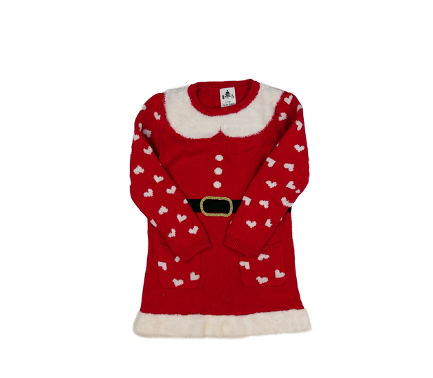 Červené pletené vánoční šaty George