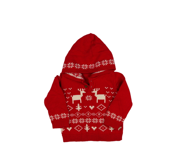 Červený vánoční svetr M&S