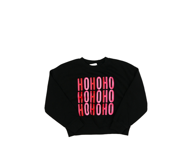 Černá vánoční mikina 