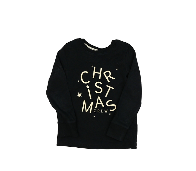 Černé vánoční volnočasové triko George