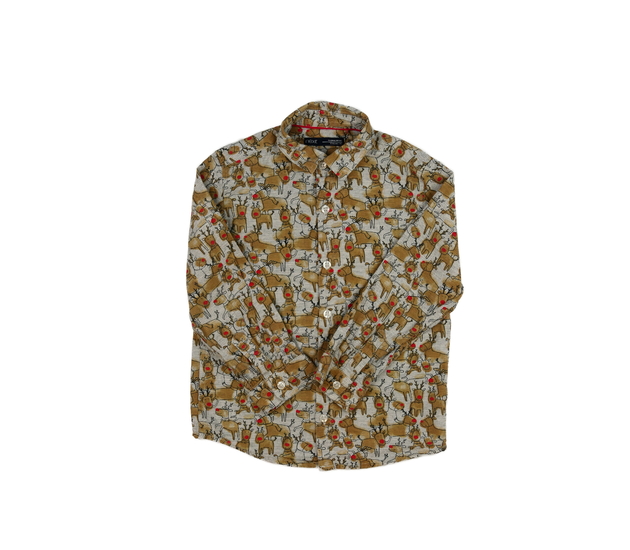 Šedá vánoční košile se sobíky Next