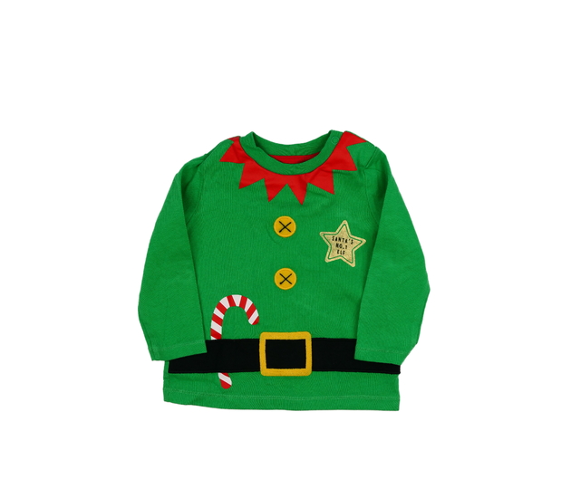 Zelené vánoční elfské triko F&F