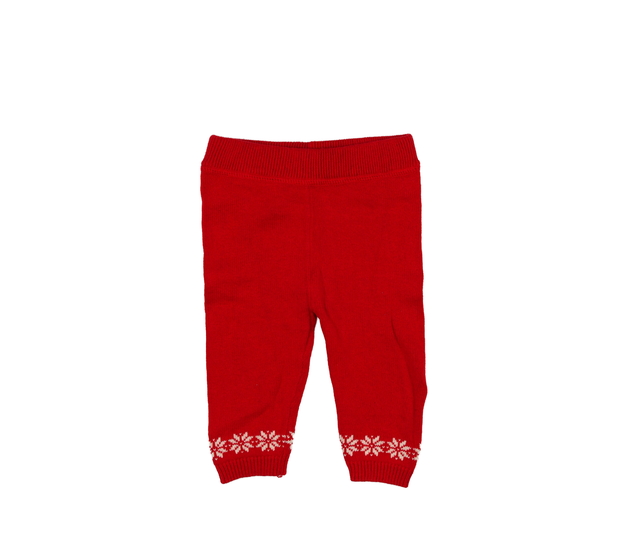 Červené pletené vánoční legíny M&S