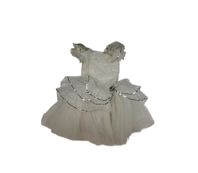 Bílé karnevalové body - šaty s bohatou sukní