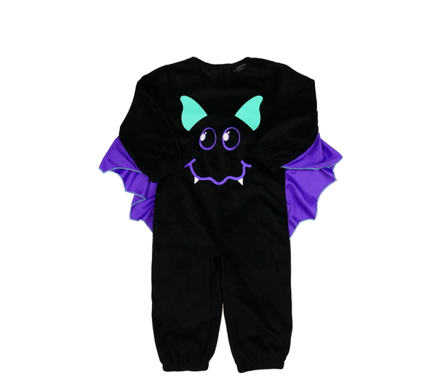 Černo-fialový karnevalový overal netopýr F&F