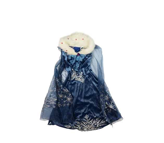 Modré karnevalové šaty a plášť Frozen 