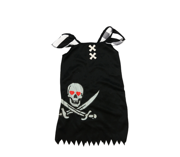 Karnevalové pirátské šaty s lebkou