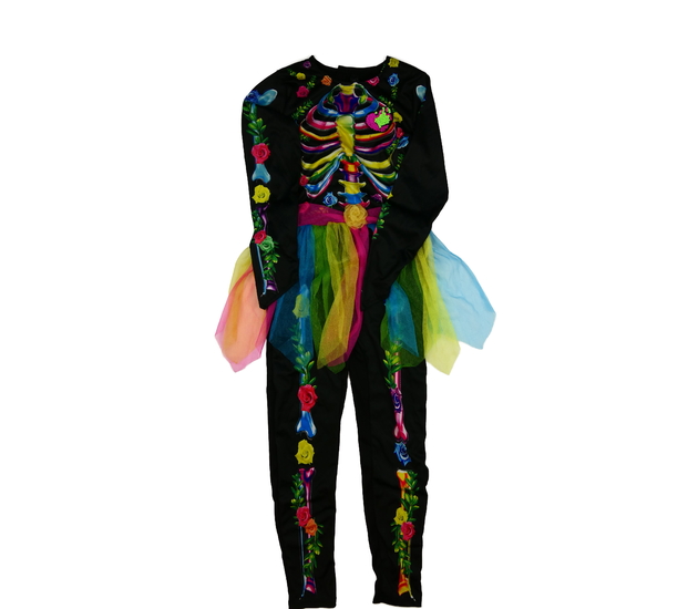 Barevný karnevalový overal s kostrou George