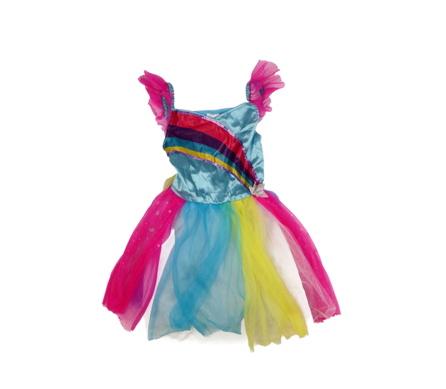 Barevné karnevalové šaty pro malou princeznu