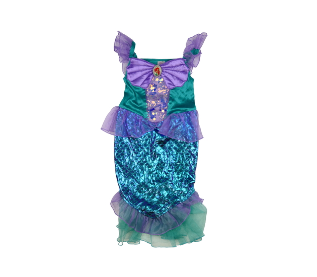 Karnevalové úzké šaty Malá mořská víla Disney