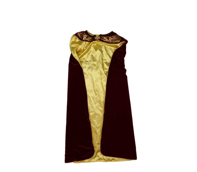 Krásný karnevalový plášť červeno-žlutý