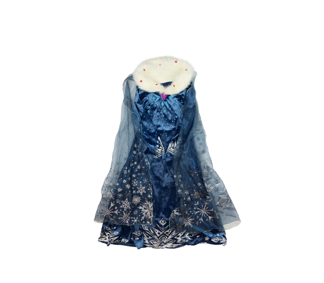 Modré karnevalové šaty a plášť Frozen 