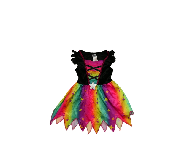 Duhové karnevalové šaty 