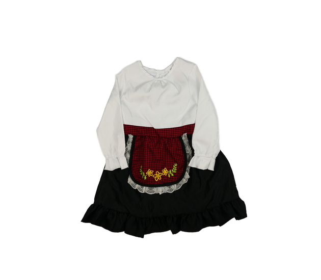 Karnevalové bílo-černé šaty s detaily F&F