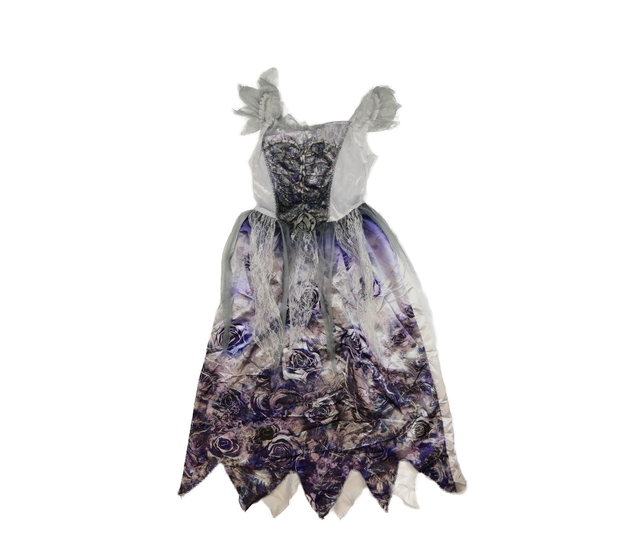 Krásné karnevalové světlé šaty s kostrou George