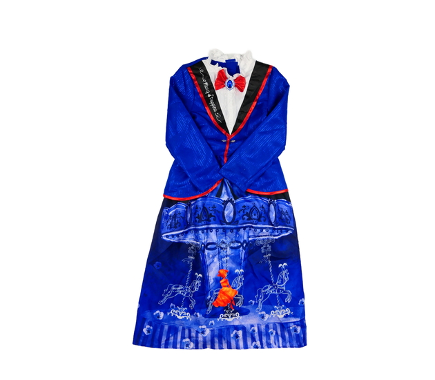 Modré karnevalové šaty Marry Poppins George