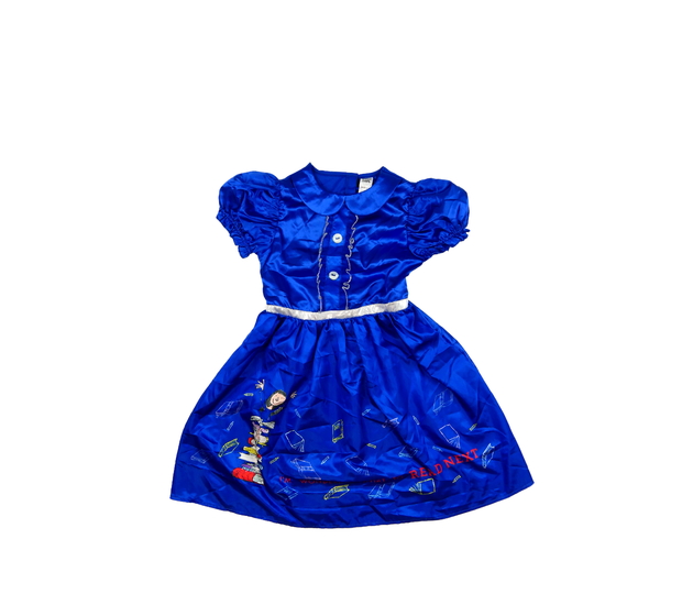 Modré karnevalové šaty 