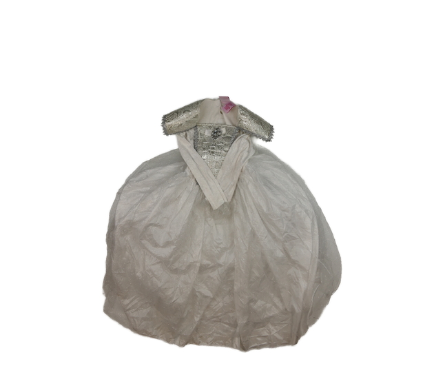 Smetanové karnevalové šaty s vrstvenou obručí 