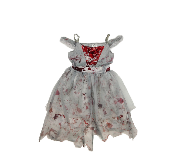 Šedé krvavé karnevalové šaty