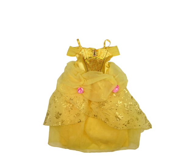Krásné zdobené žluté karnevalové šaty Disney 