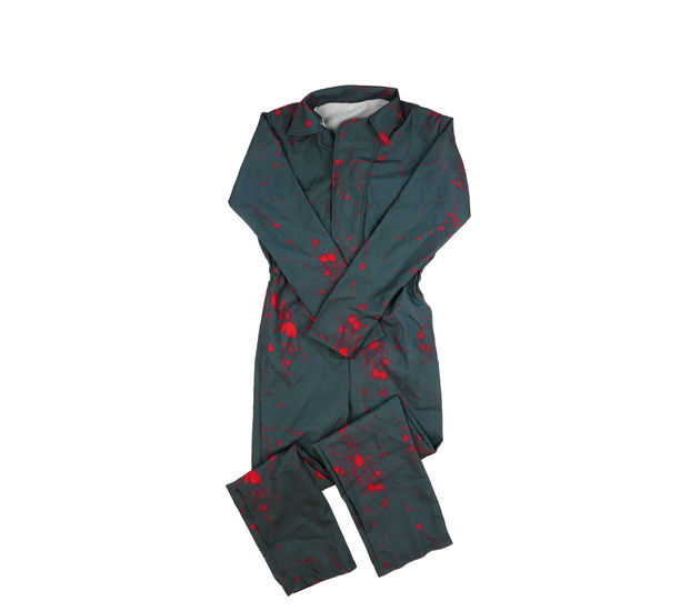 Děsivý karnevalový overal s cákanci krve 