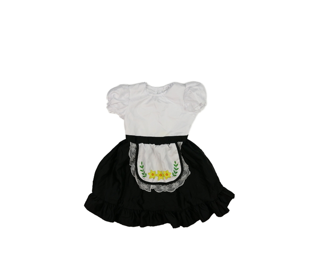 Bílo-černé karnevalové šaty 