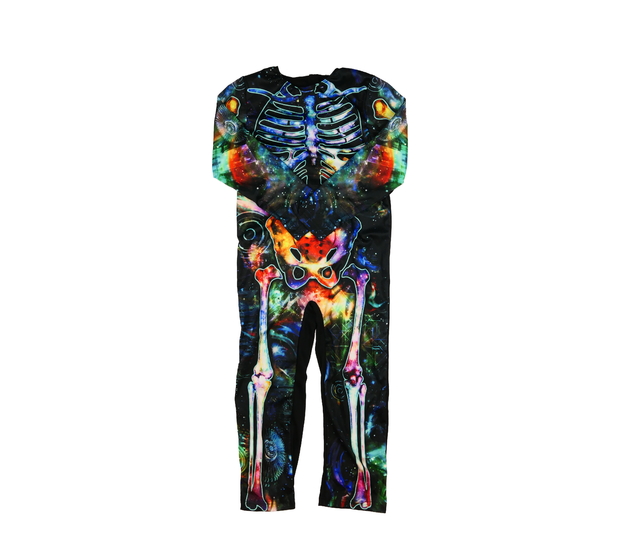 Barevný karnevalový overal kostra 