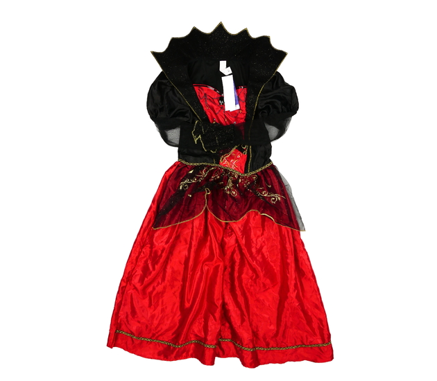 Nové černo-červené karnevalové šaty upírka 