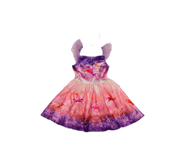 Růžovo-fialové karnevalové šaty 