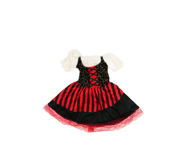 Karnevalové šaty červeno-černo-bílé