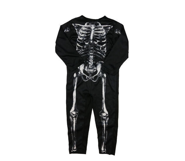 Tmavý karnevalový overal s kostrou F&F