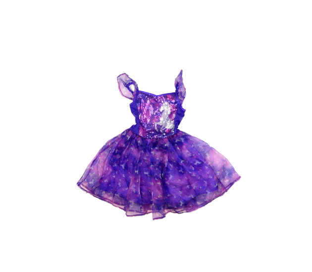 Fialové karnevalové šaty 