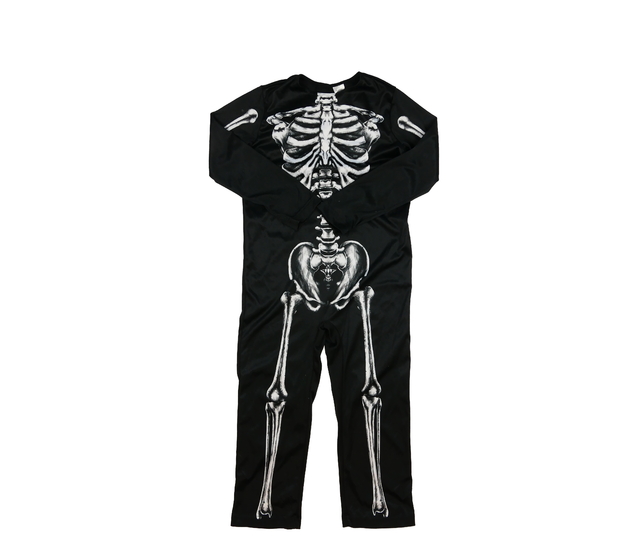 Karnevalový overal s kostrou 