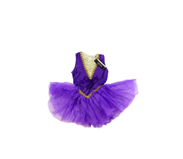 Nové fialovo-zlaté karnevalové taneční body 