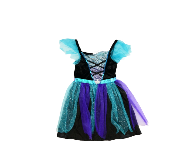 Tmavé karnevalové šaty pro čarodějnici