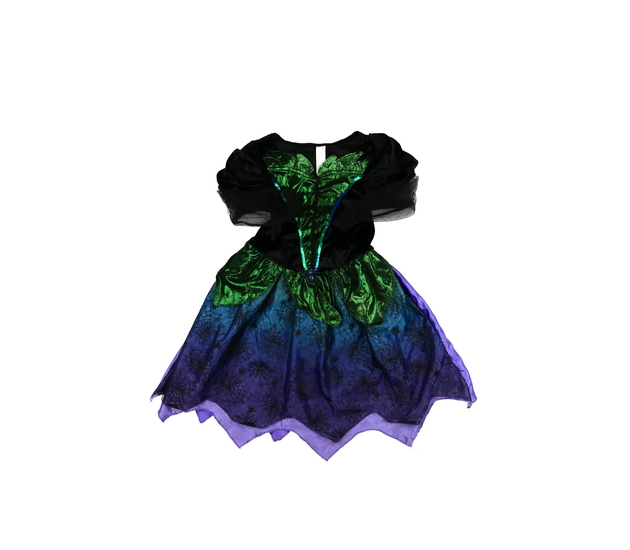 Tmavé čarodějnické karnevalové šaty 