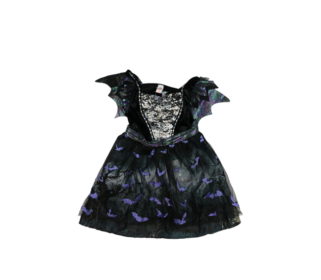 Tmavé karnevalové šaty s křídly Tu