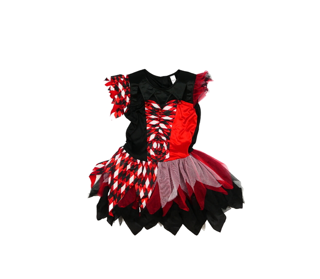 Černo-červené karnevalové šaty George