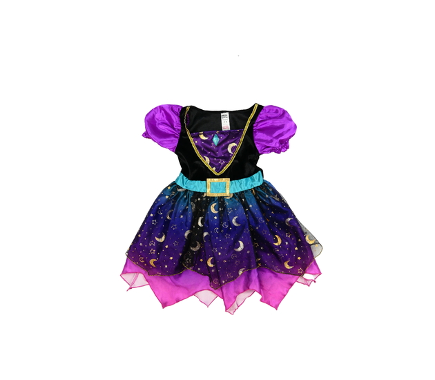 Fialové zdobné karnevalové šaty 