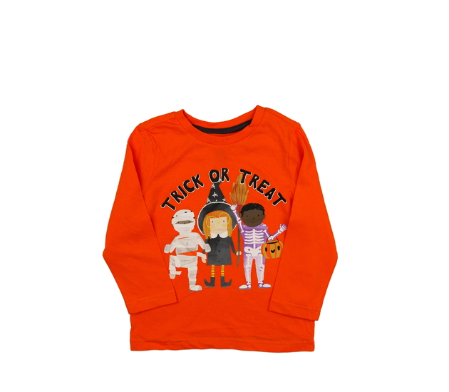Oranžové halloween triko s dětmi F&F
