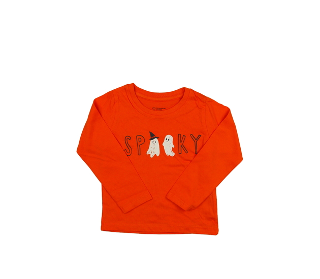 Oranžové halloween triko s duchy Primark 