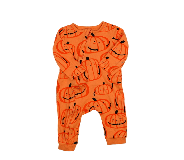 Oranžový halloween overal s dýněmi F&F